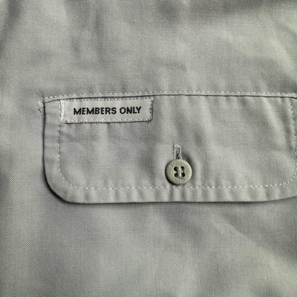 Vintage Members Only Rare Gray Pullover Lightweight Size Large - Picture 7 of 7